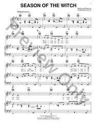 Season Of The Witch piano sheet music cover